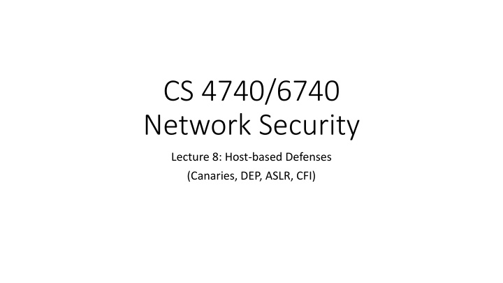 cs 4740 6740 network security