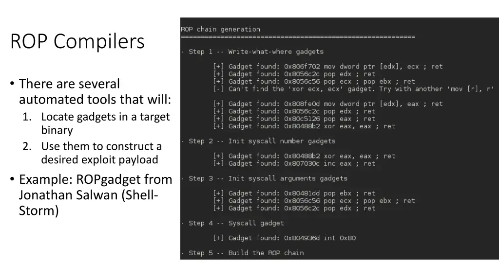 rop compilers