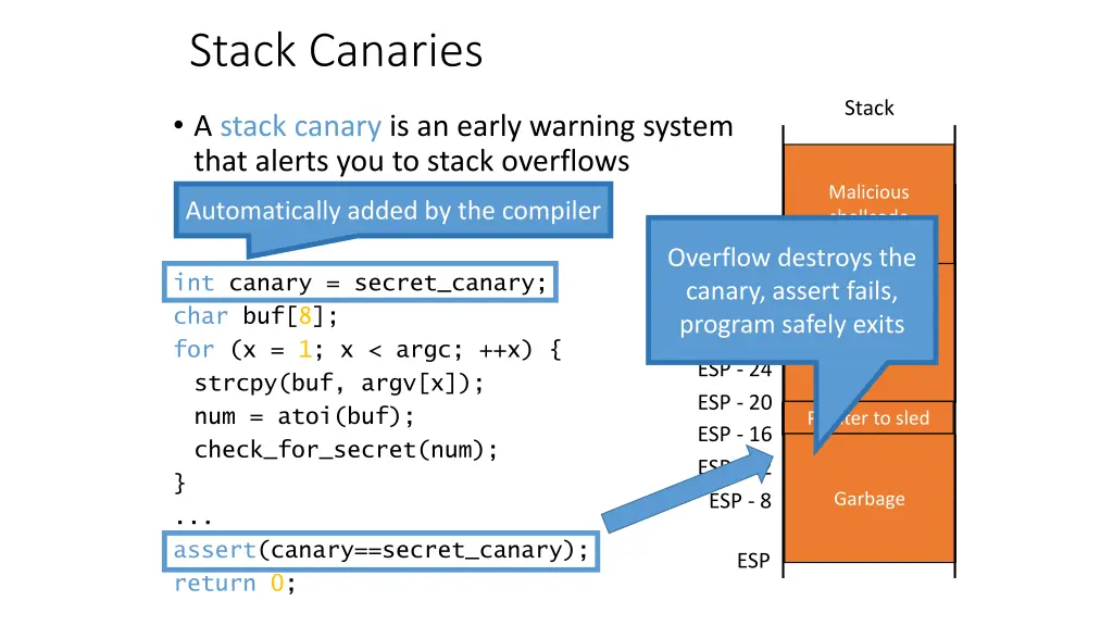 stack canaries