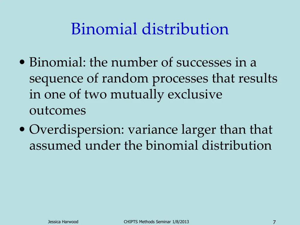 binomial distribution