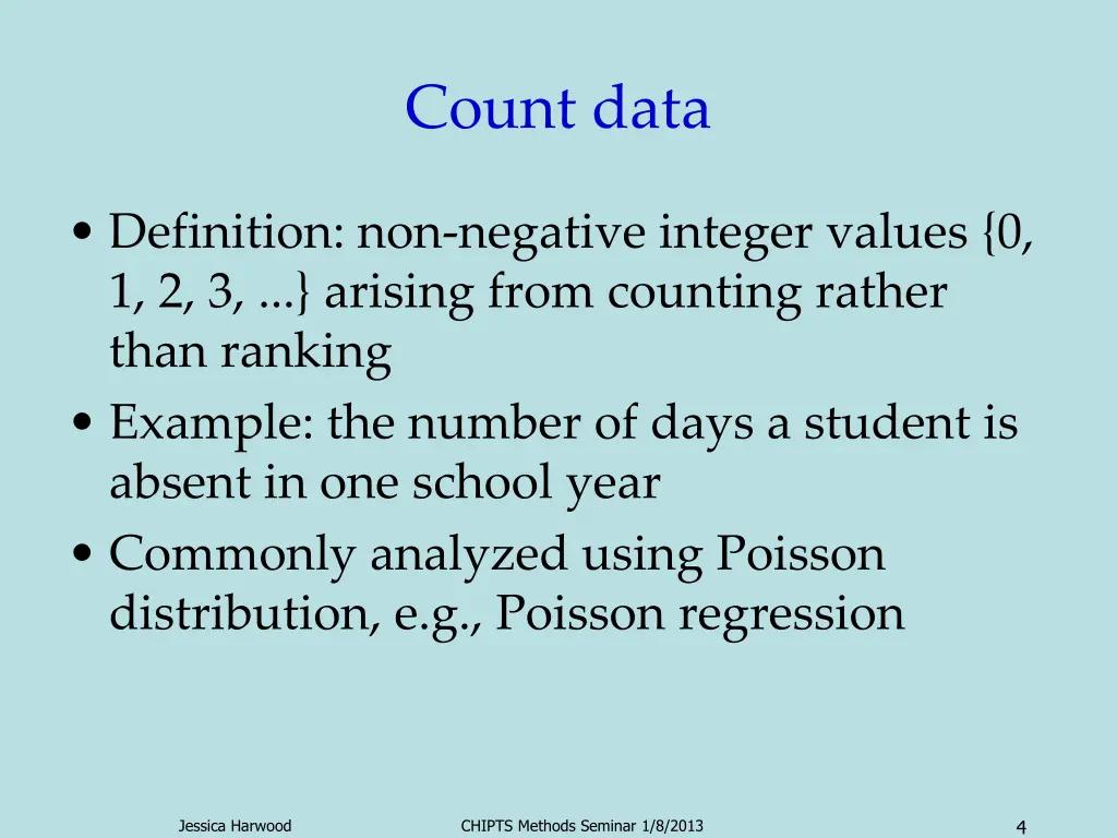 count data