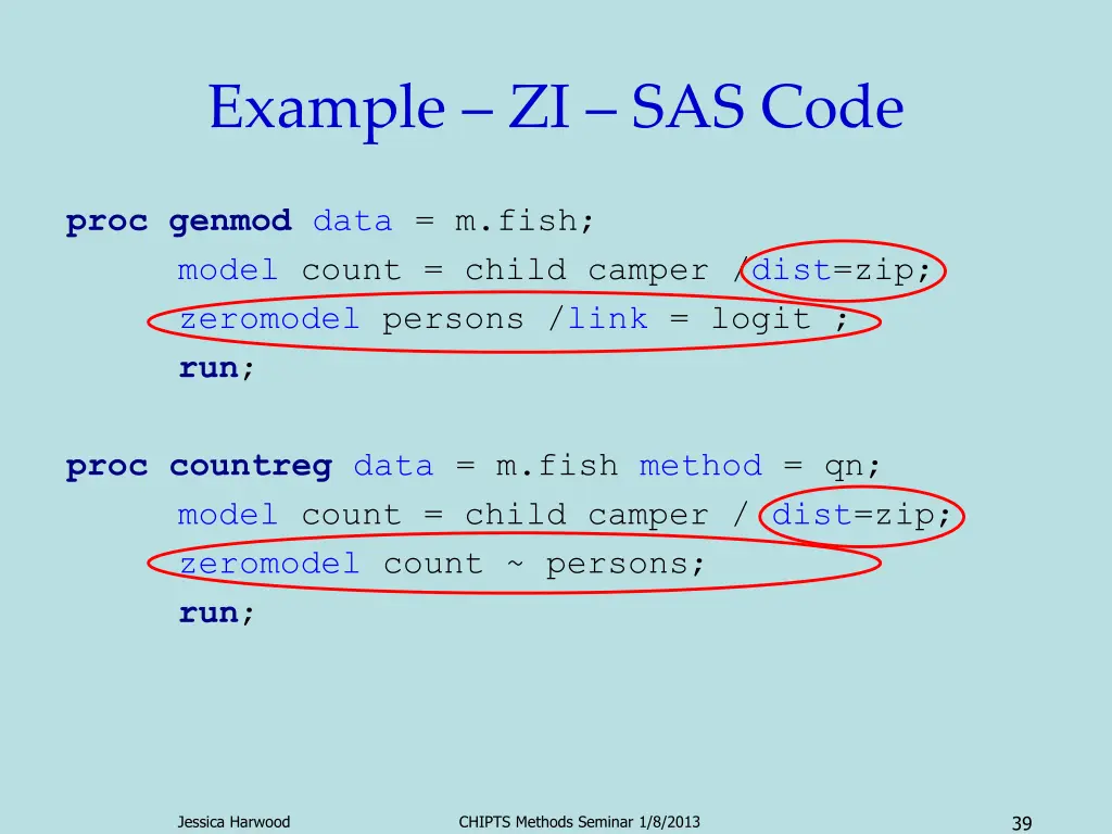 example zi sas code