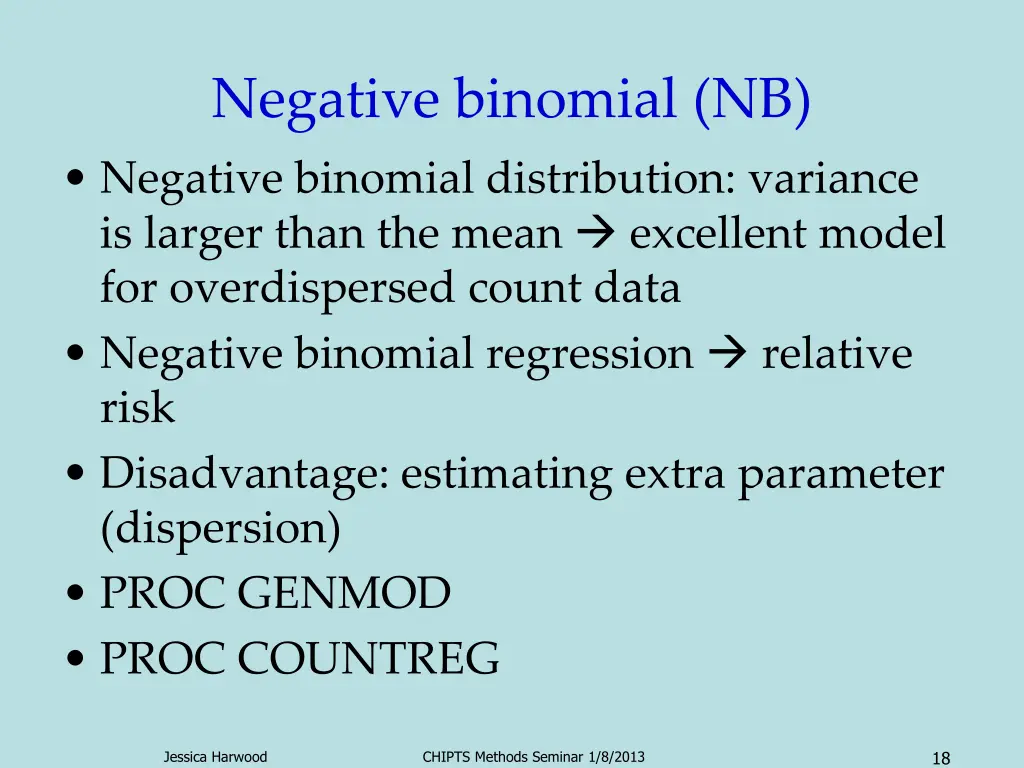 negative binomial nb