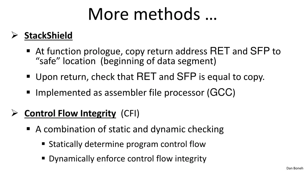 more methods