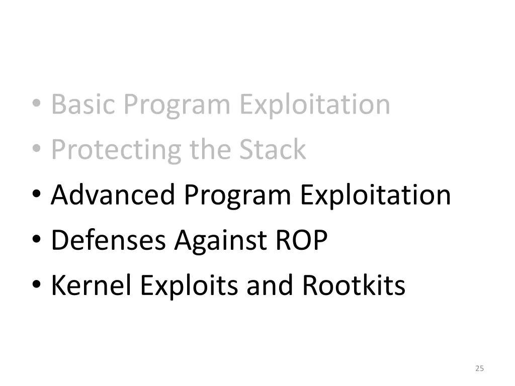 basic program exploitation protecting the stack 2