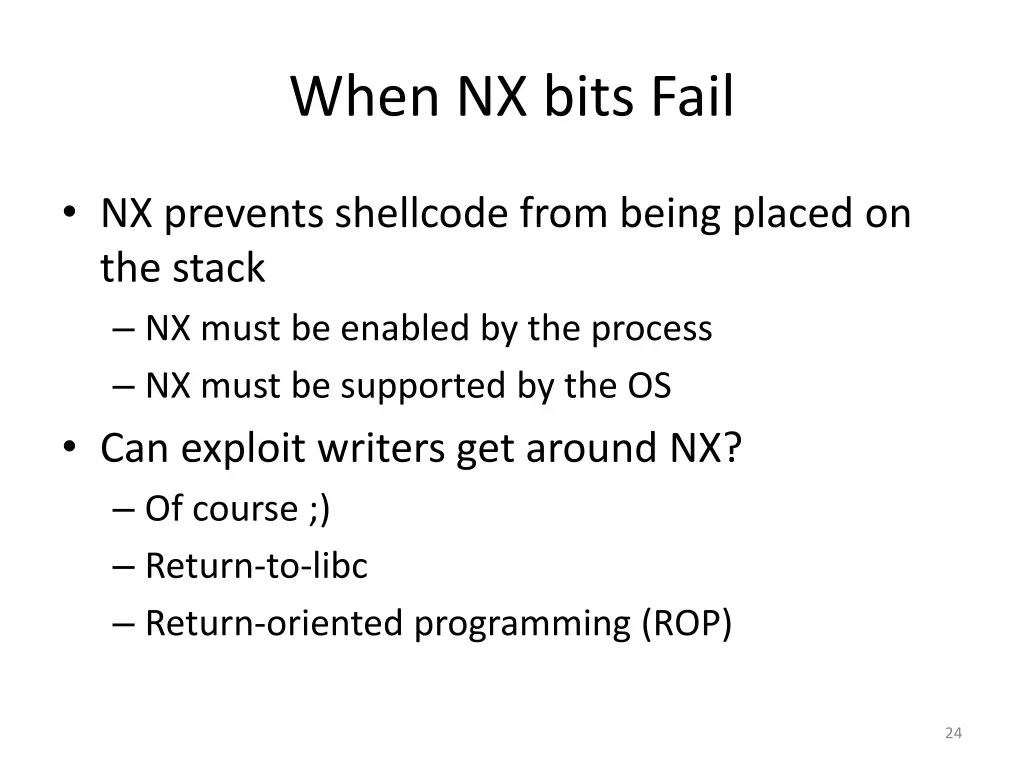 when nx bits fail