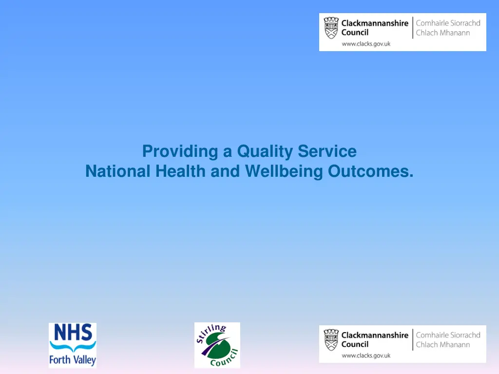 providing a quality service national health