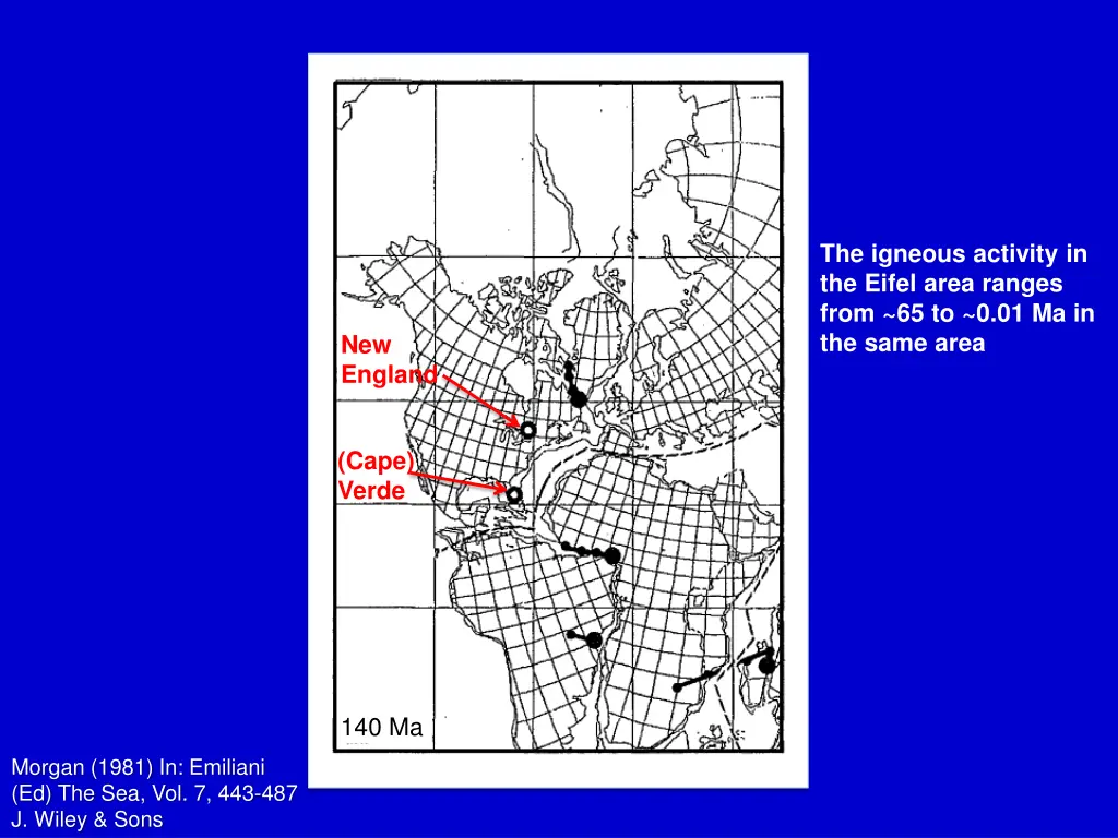 the igneous activity in the eifel area ranges