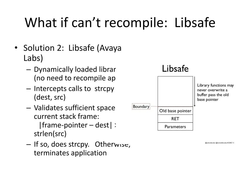 what if can t recompile libsafe