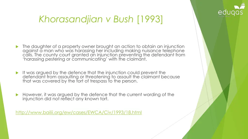 khorasandjian v bush 1993