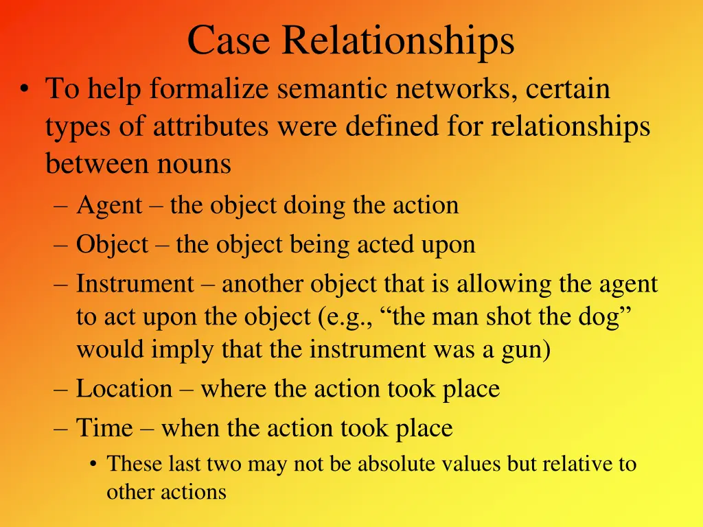 case relationships