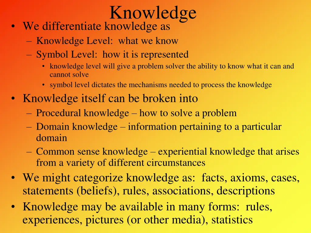 knowledge