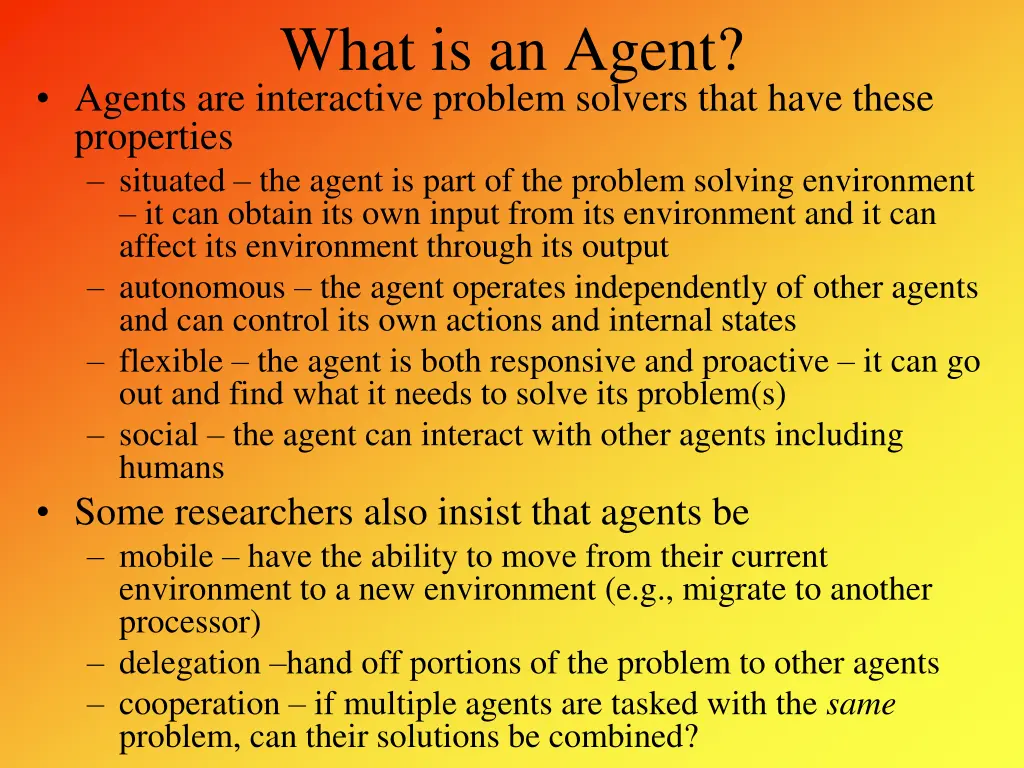 what is an agent