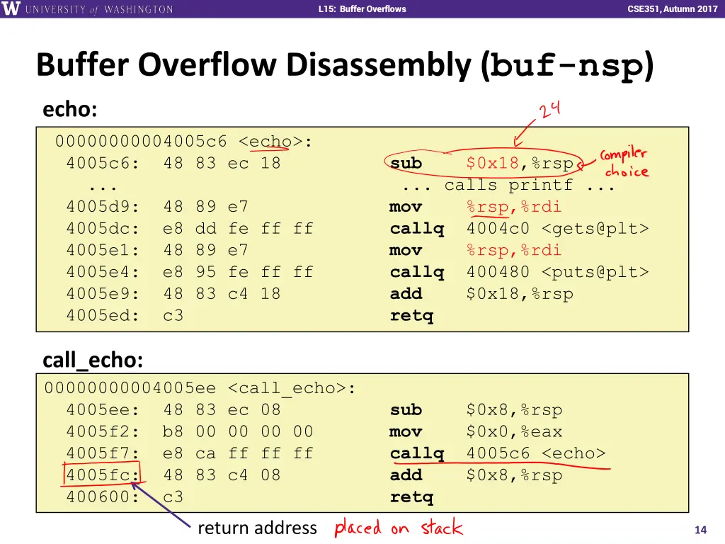 l15 buffer overflows 13