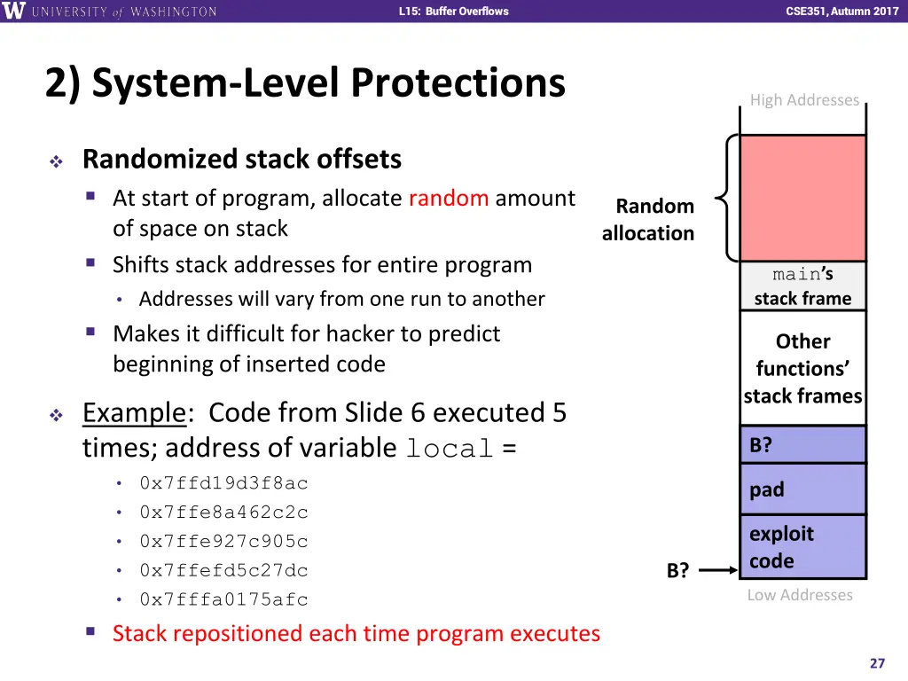 l15 buffer overflows 26