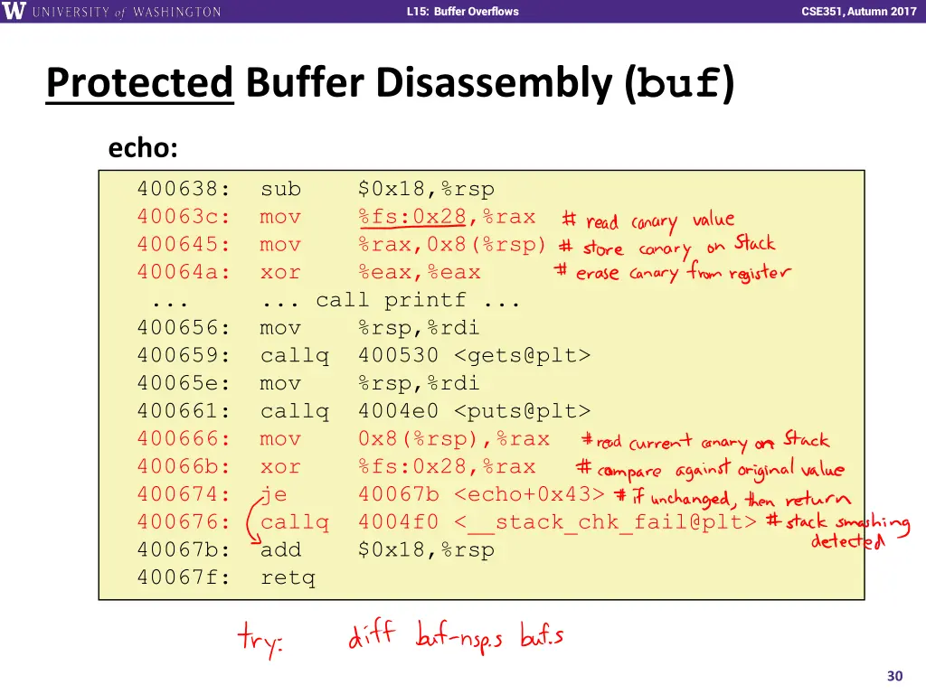 l15 buffer overflows 29