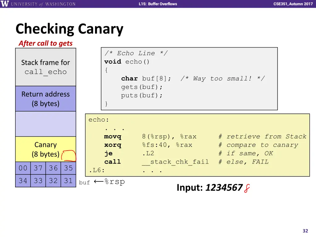 l15 buffer overflows 31