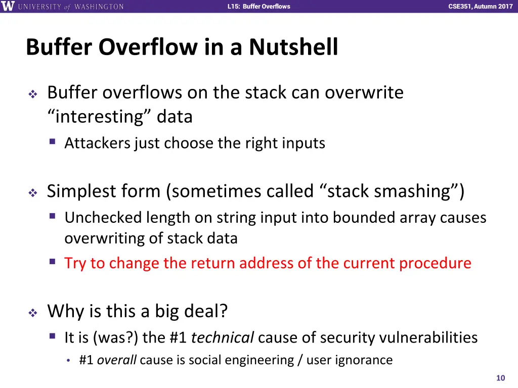 l15 buffer overflows 9