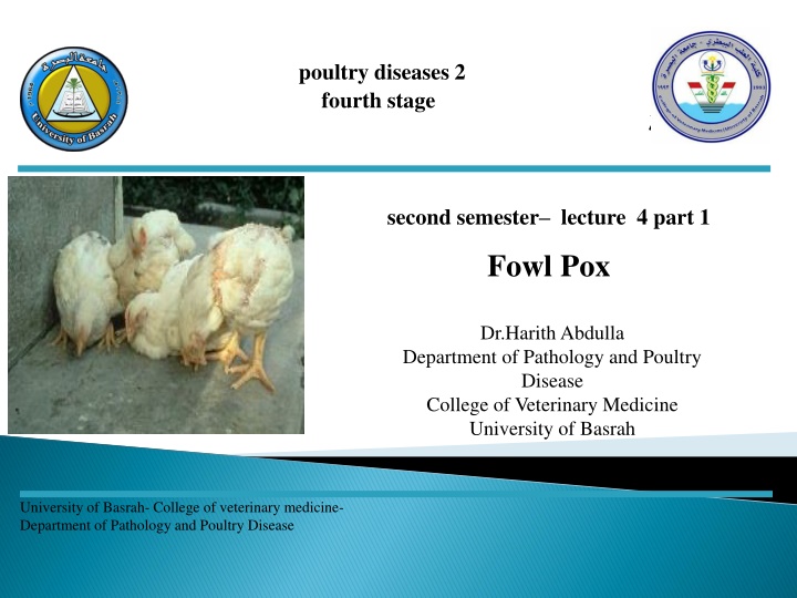 poultry diseases 2 fourth stage