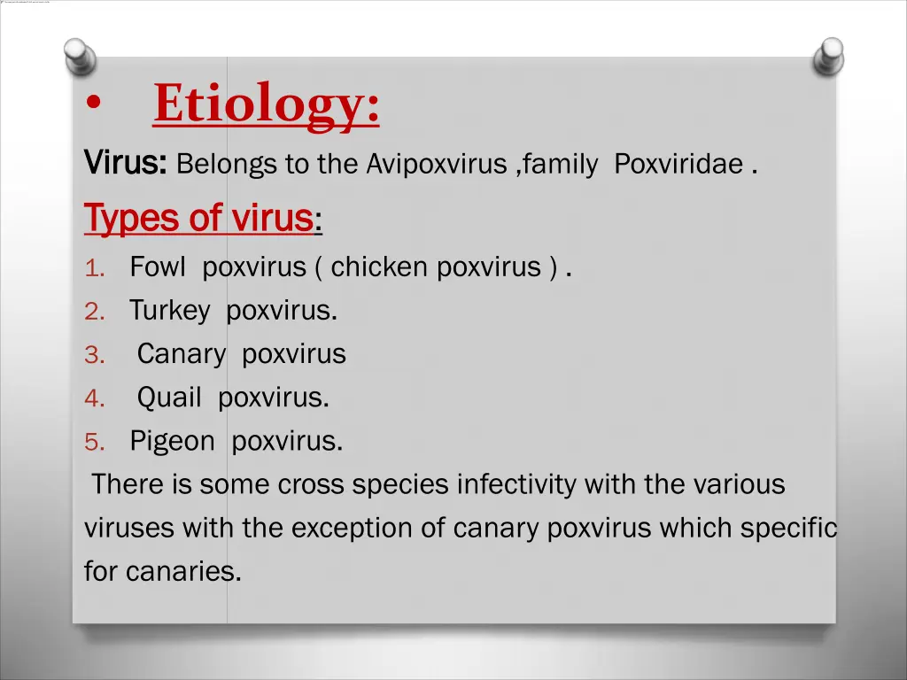 virus virus belongs to the avipoxvirus family