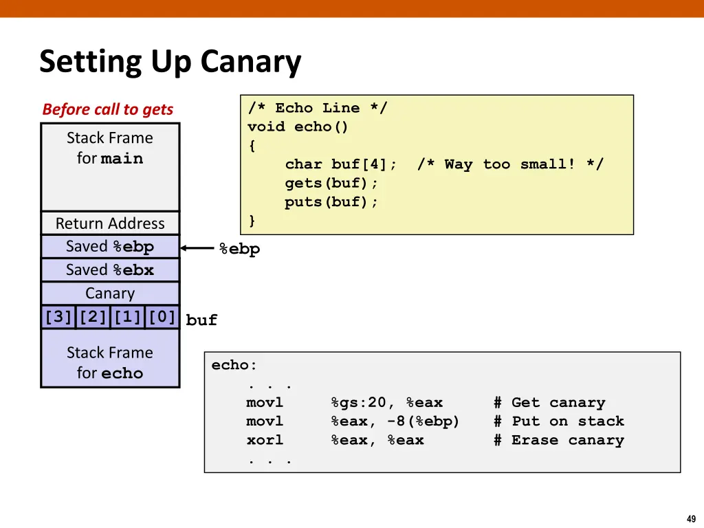 setting up canary