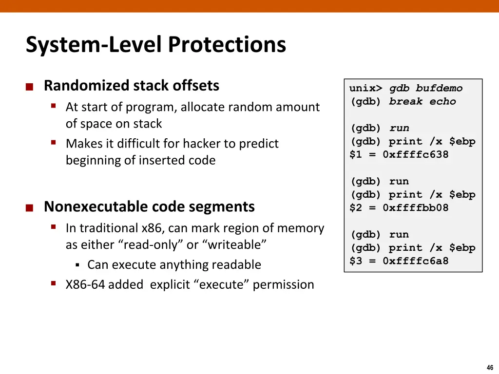 system level protections