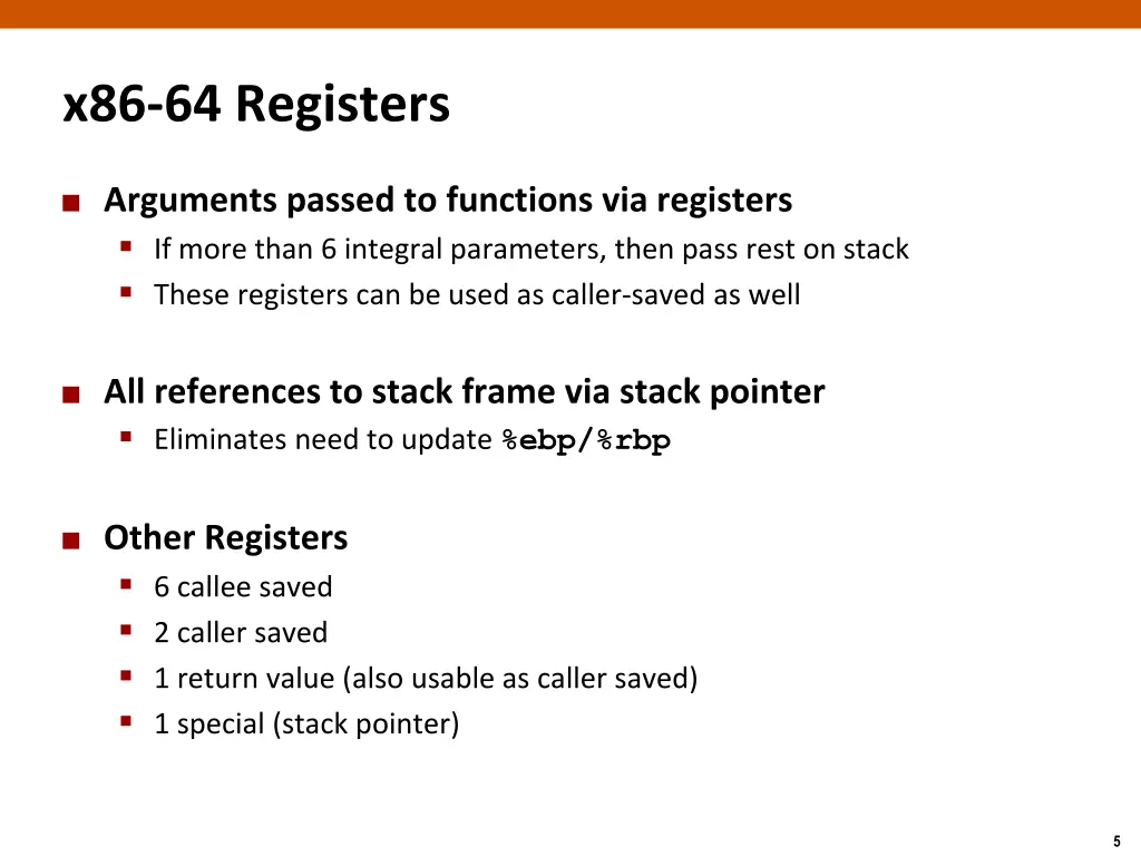 x86 64 registers