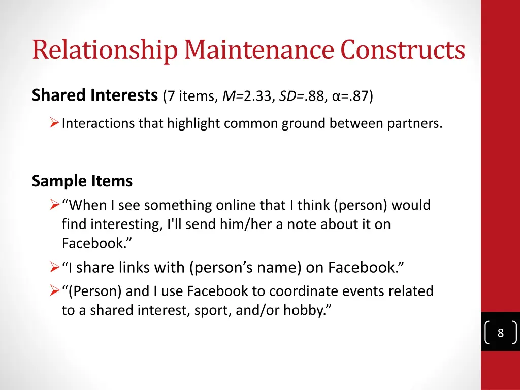 relationship maintenance constructs 1