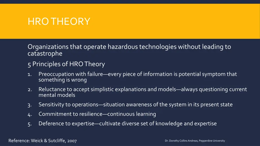 hro theory