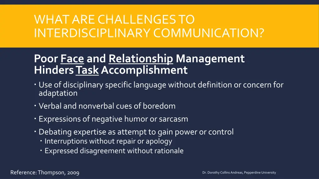 what are challenges to interdisciplinary