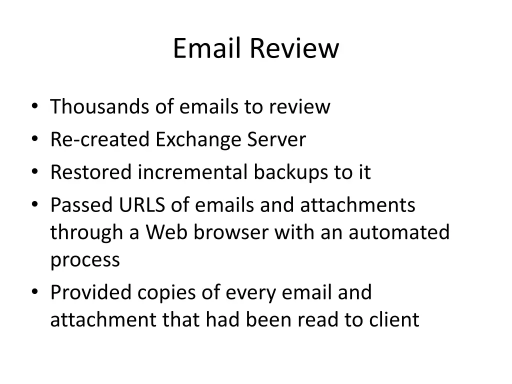 email review