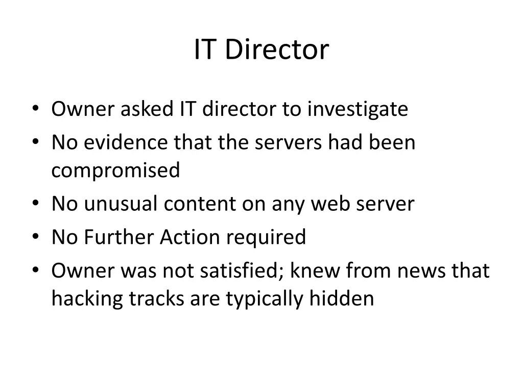 it director