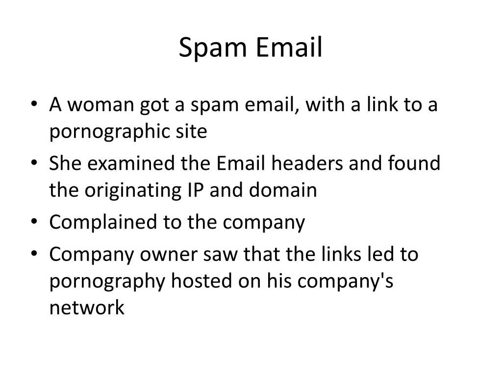 spam email