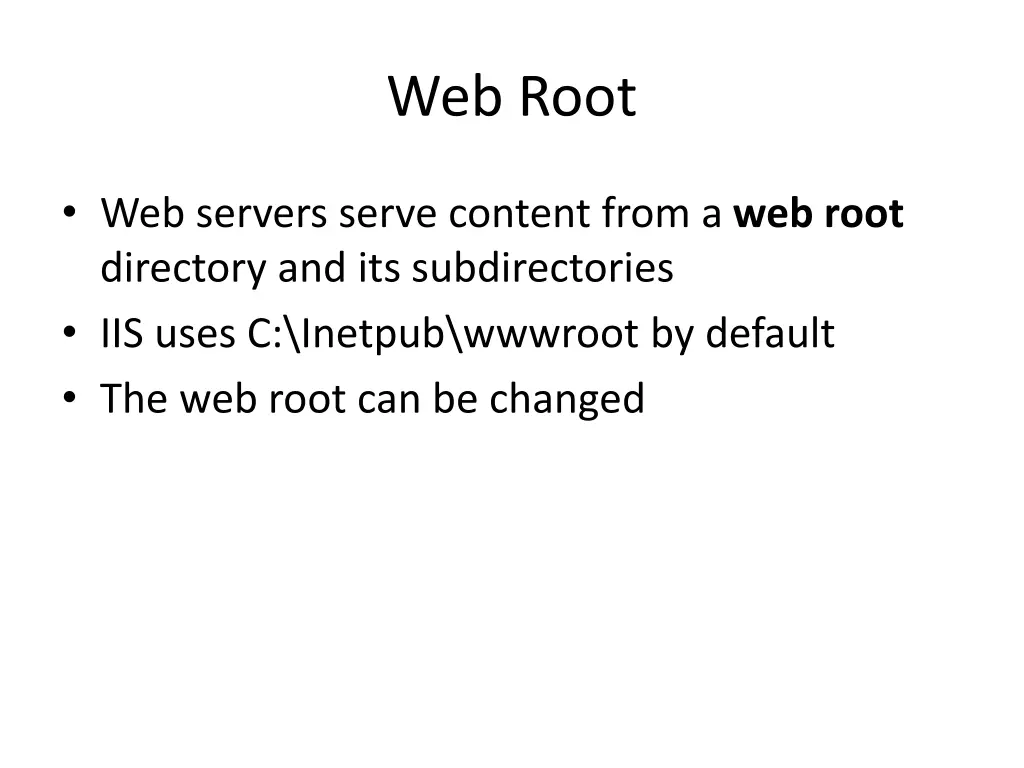 web root