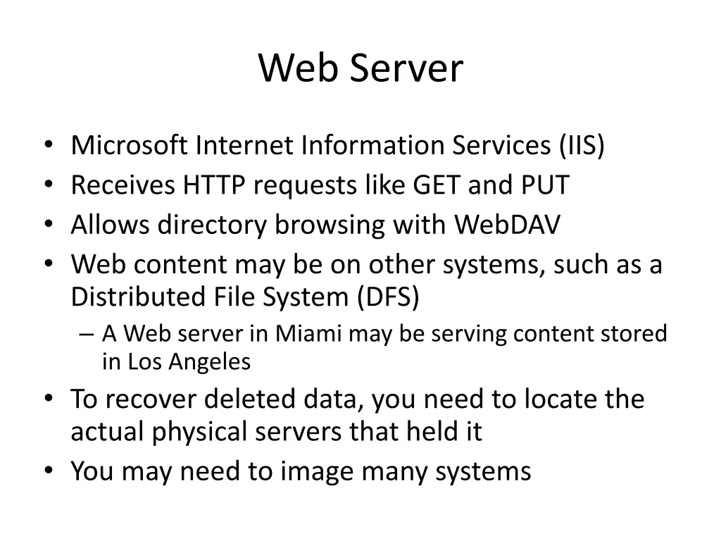 web server