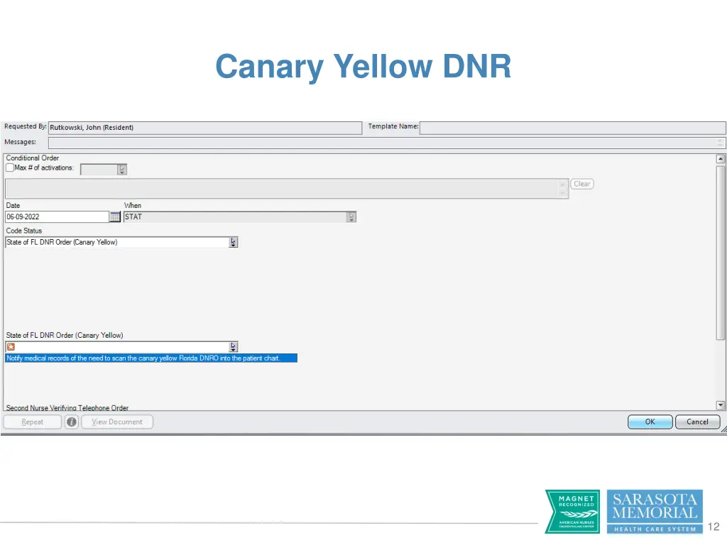 canary yellow dnr