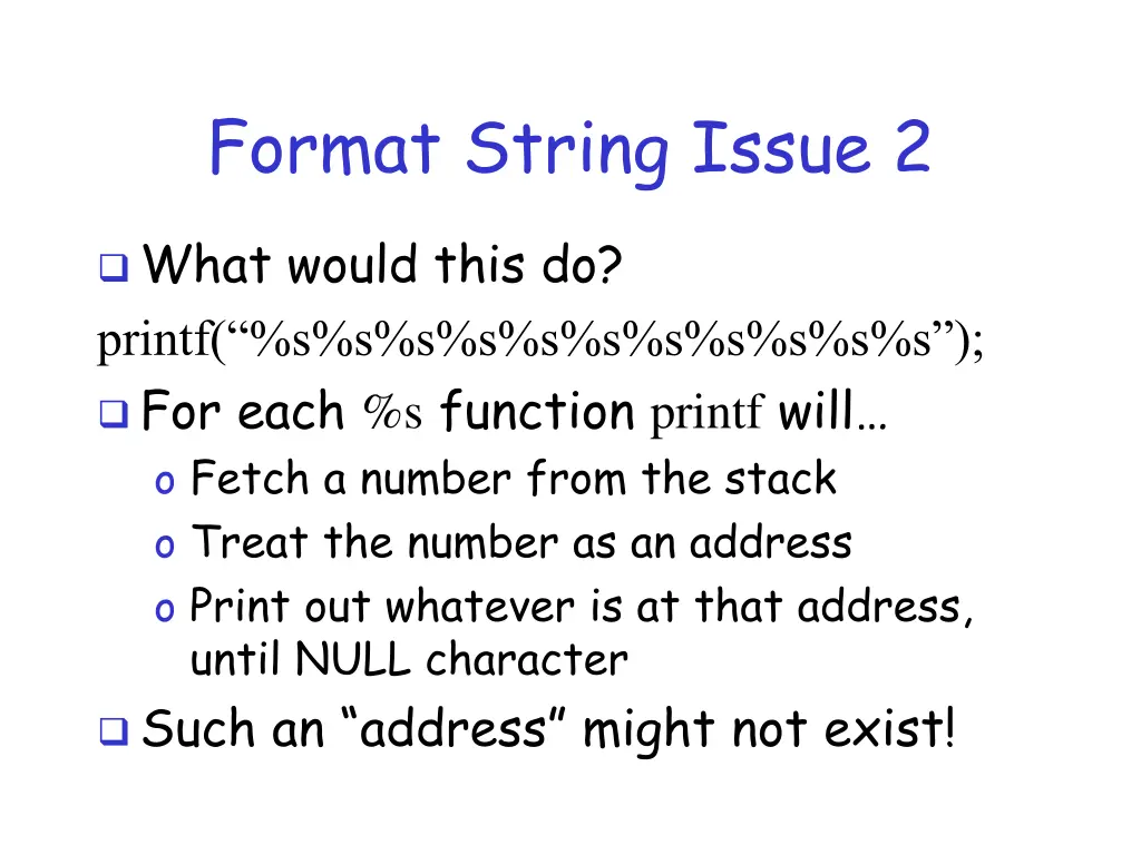 format string issue 2