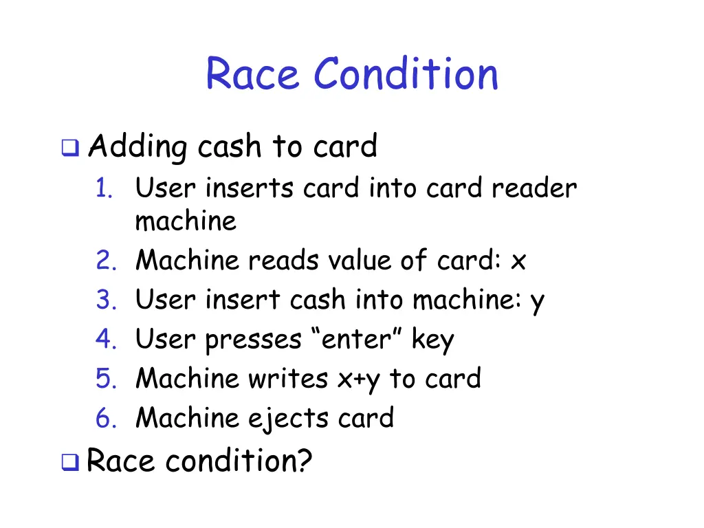 race condition 1