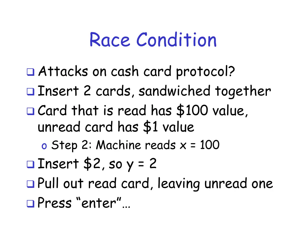 race condition 2