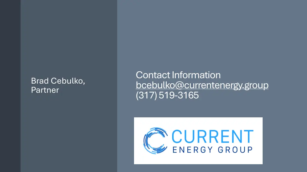 contact information bcebulko@currentenergy group