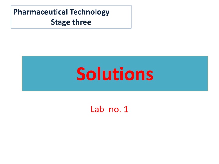 pharmaceutical technology stage three