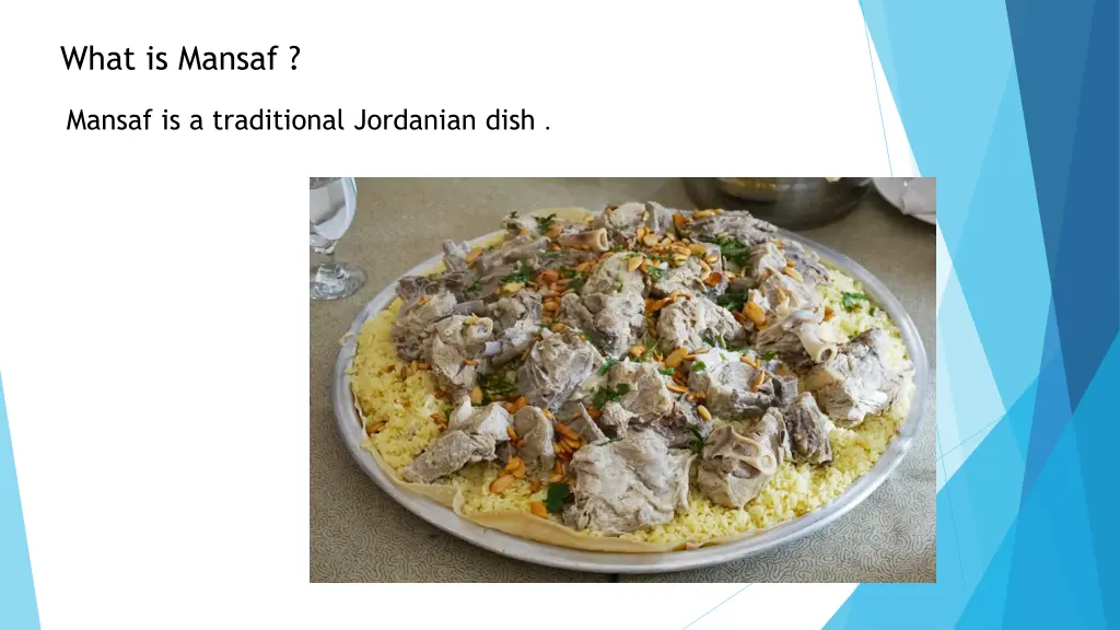 what is mansaf