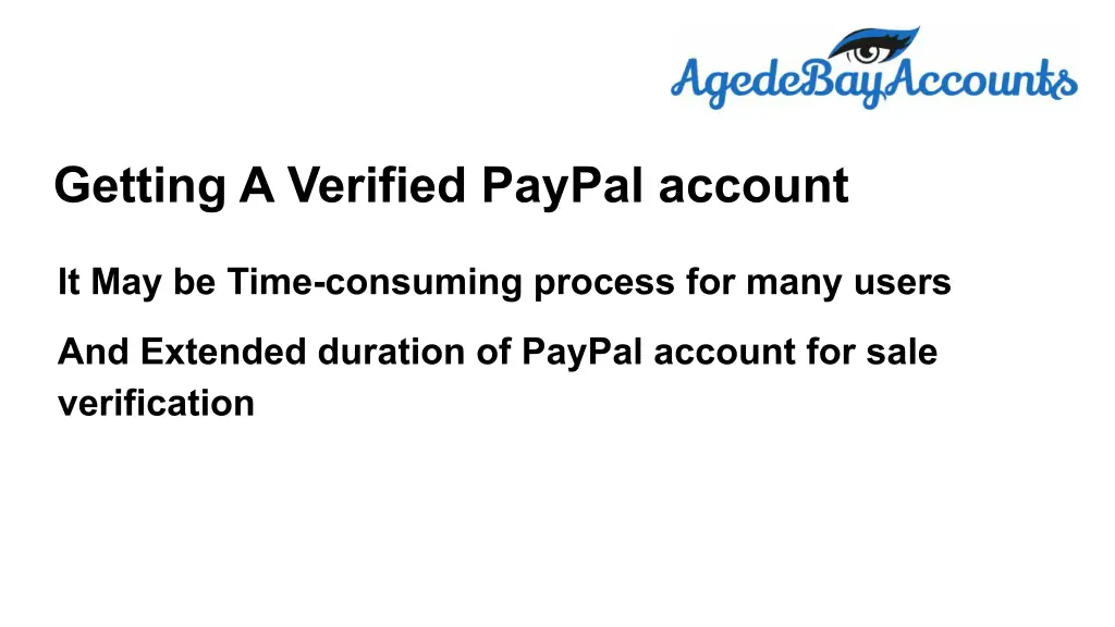 getting a verified paypal account