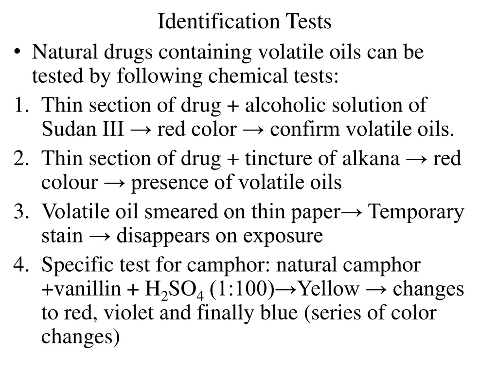 identification tests