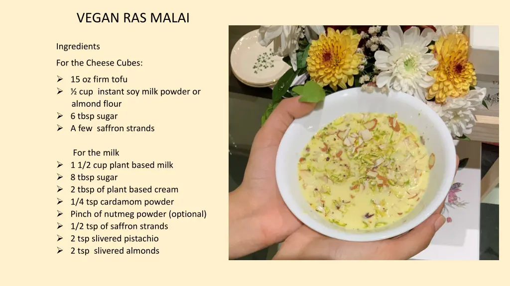 vegan ras malai