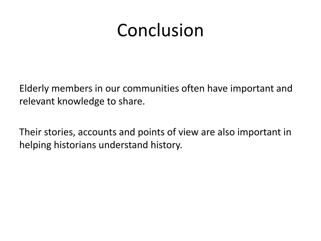 conclusion