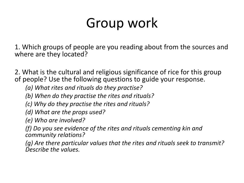 group work 1