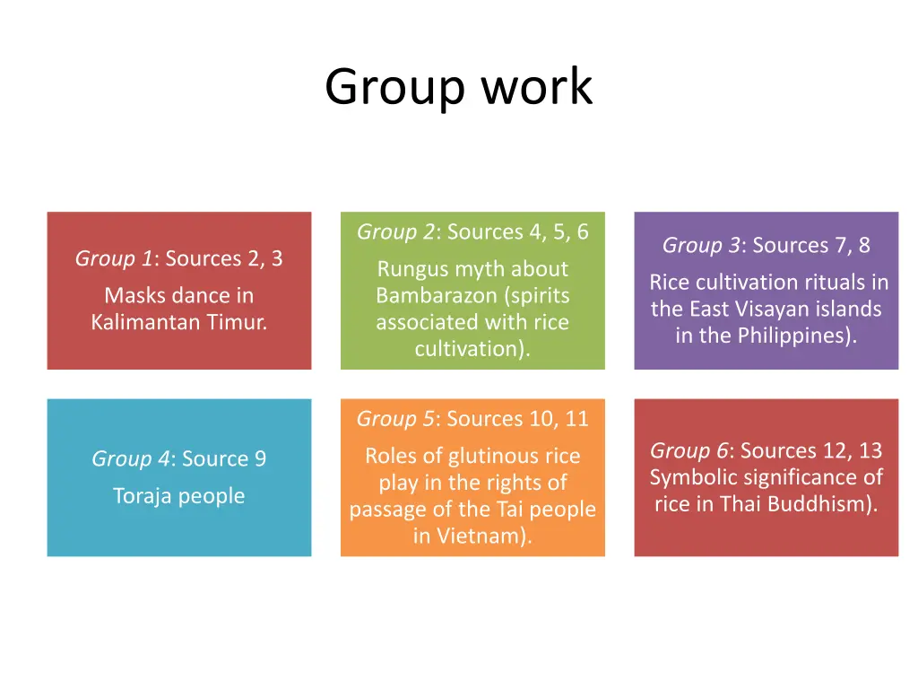 group work