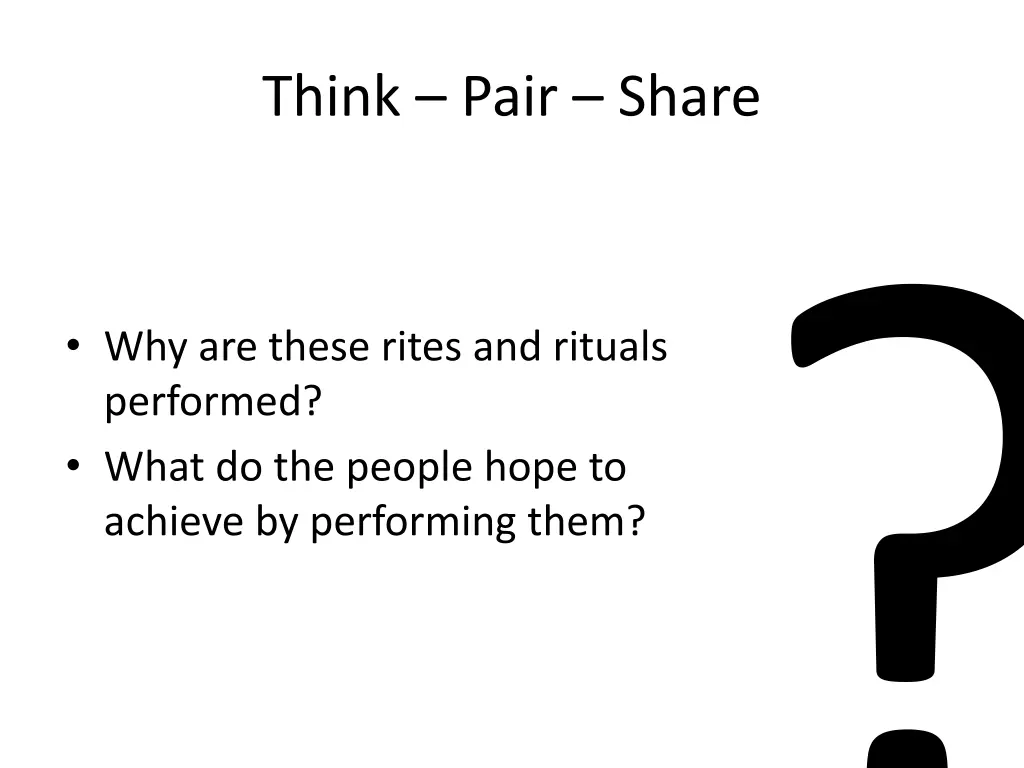 think pair share