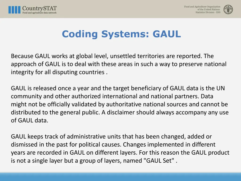 coding systems gaul 2